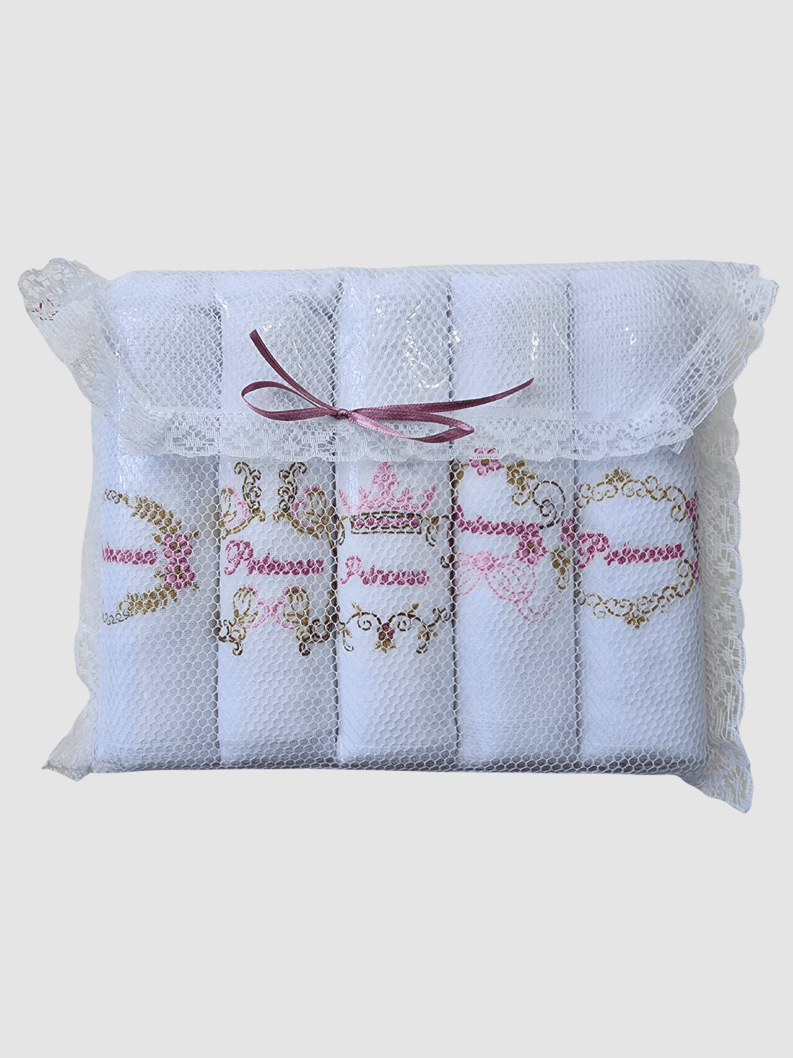 Kit com 5 fraldas - Princesa