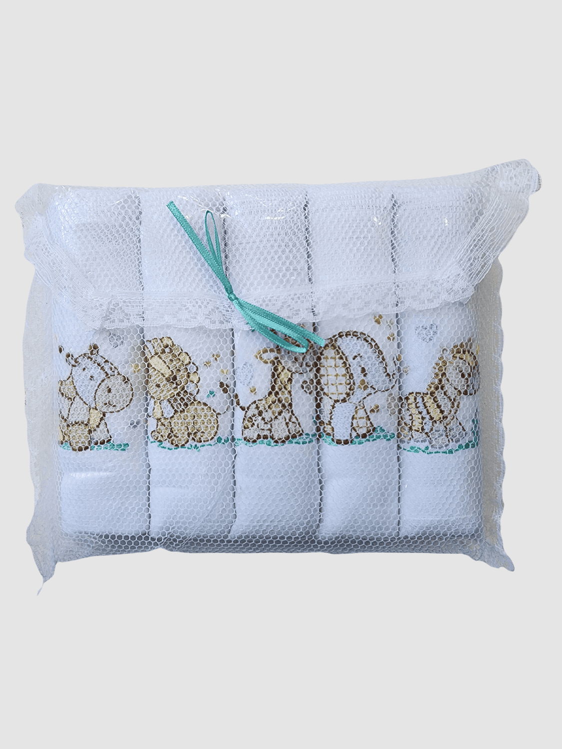 Kit com 5 fraldas - Bichinhos